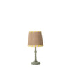 Double Sided Empire Lampshade - Hessian stripe yellow and pink