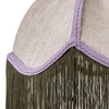 Linen Scalloped Tiffany - Natural, Green and Lilac