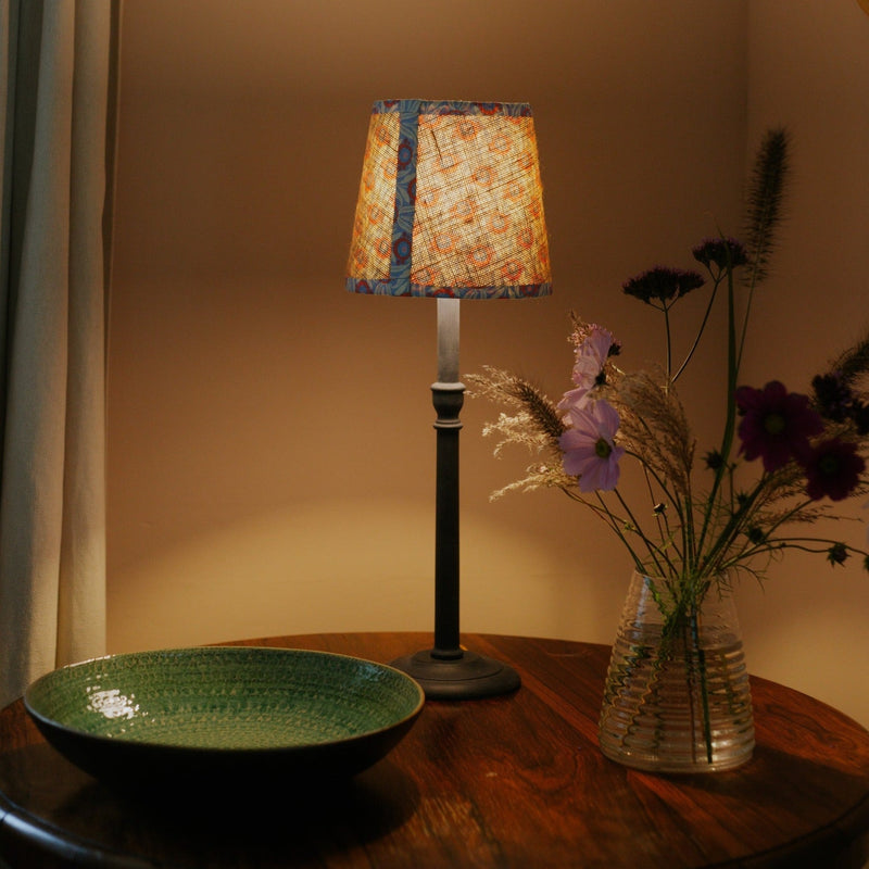 Double Sided Empire Lampshade - Hessian & Liberty Sunflower Bloom