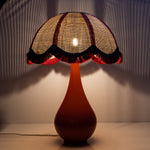 Ceramic Pear Drop Lamp - Orange