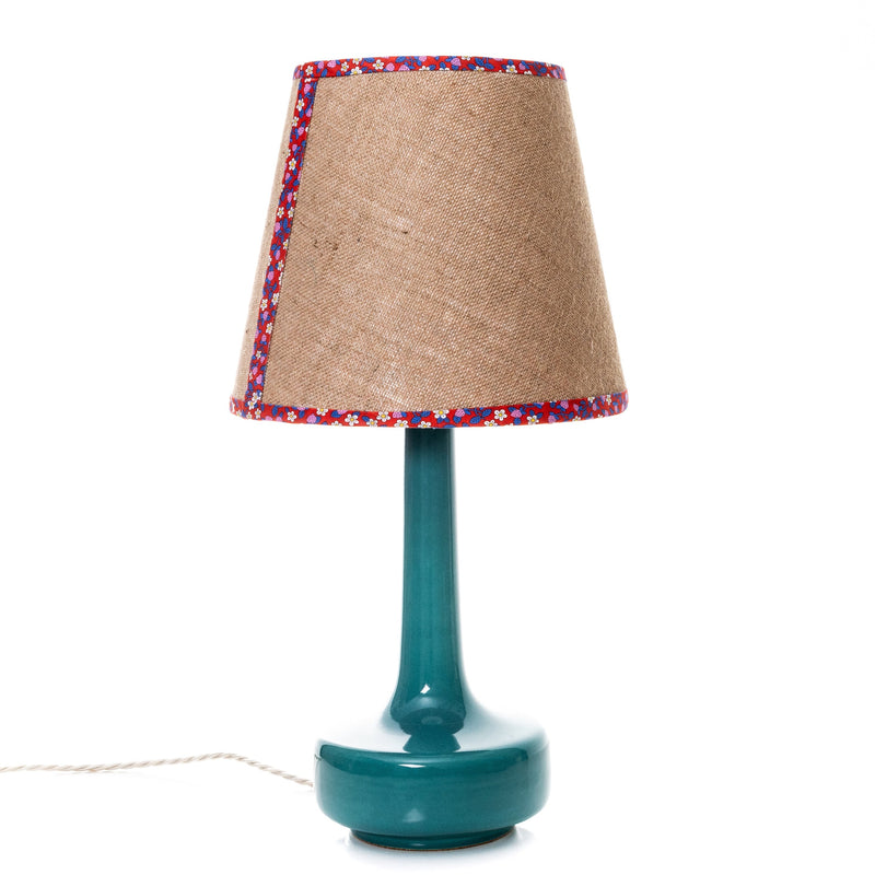 Double Sided Empire Lampshade - Hessian & Liberty Strawberries & Cream