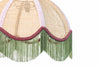 Rattan Scalloped Tiffany - Green & Pink