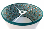 Linen Double Sided Drum Lampshade - Liberty Pipers Peacock